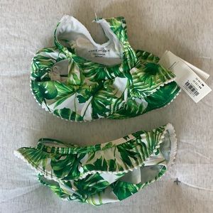 NWT Janie & Jack 2 piece baby girl swim suit. 3-6M